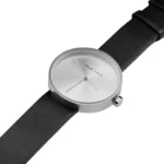 ساعت مچی مینیمال پیلار جونیور - بند چرم مشکی صفحه نقره ای - تصویر 2