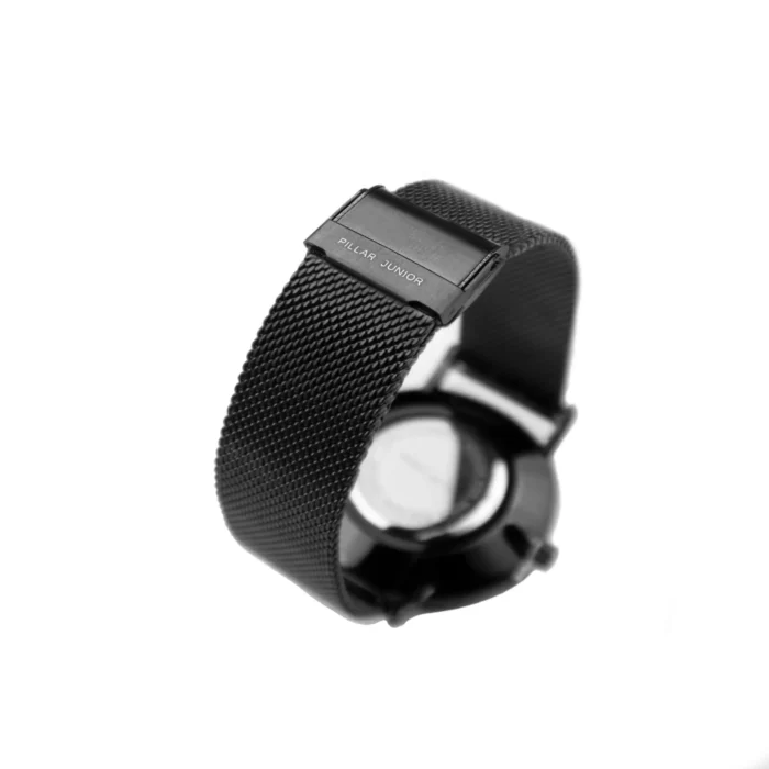 ساعت مچی اعداد فارسی پیلار جونیور- بند استیل مشکی - تصویر 3