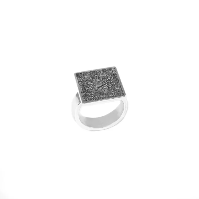 انگشتر نقره سوآن-کد 208 - تصویر 2