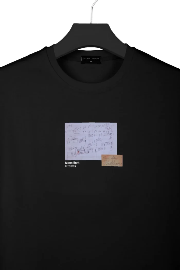 B-meshki-1_22_11zon_18_11zon تی شرت پیلار جونیور نخ پنبه - طرح مون لایت بتهوون - تصویر 2